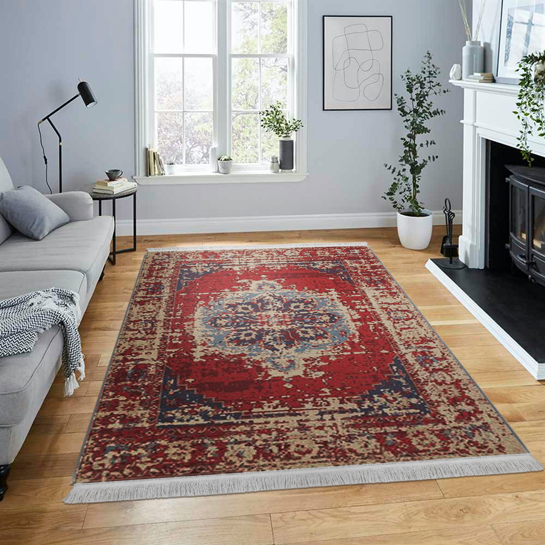 فرش مخمل نادی طرح سنتی کد o127