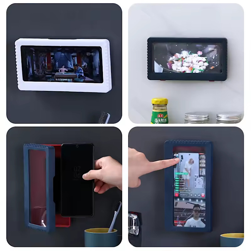 باکس ضدآب دیواری نگهدارنده موبایل